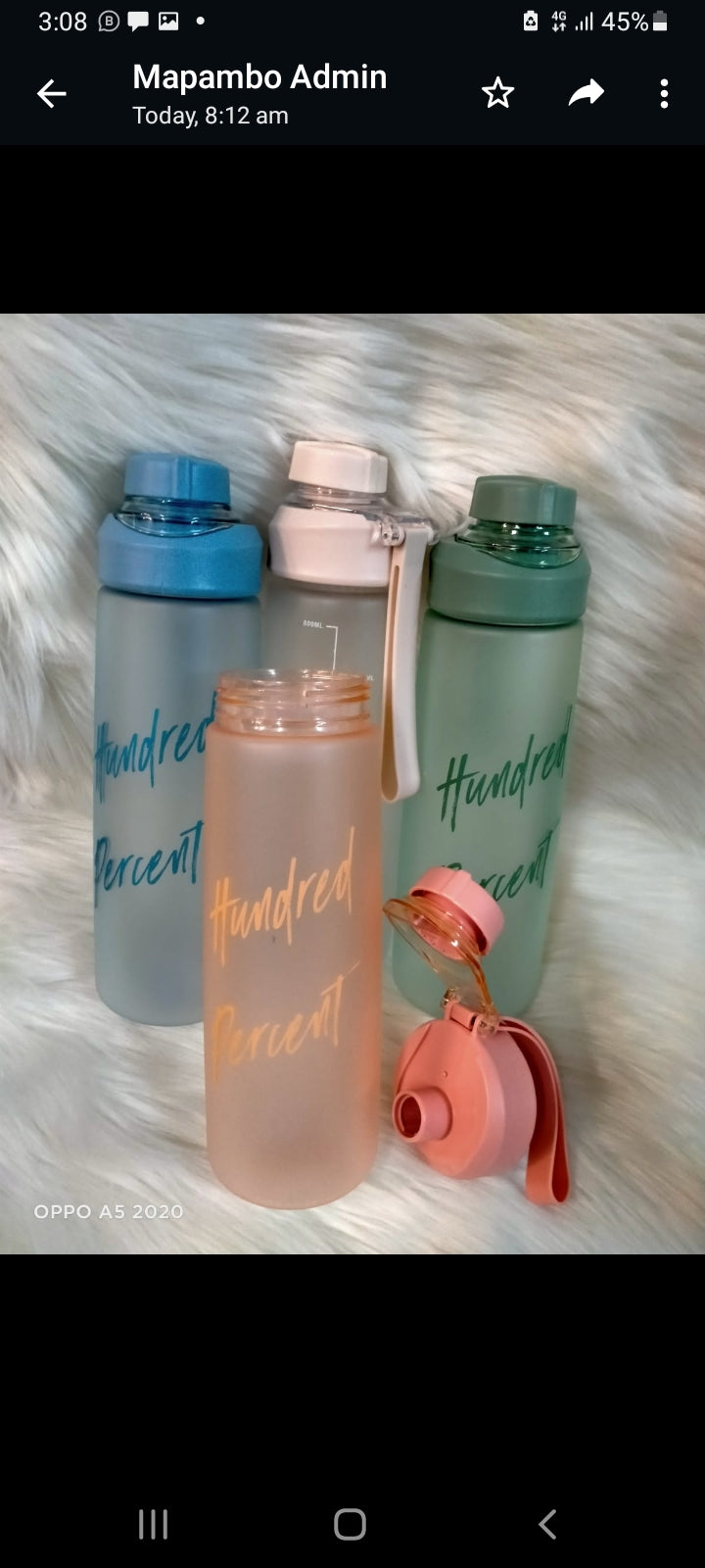 800ml water bottles