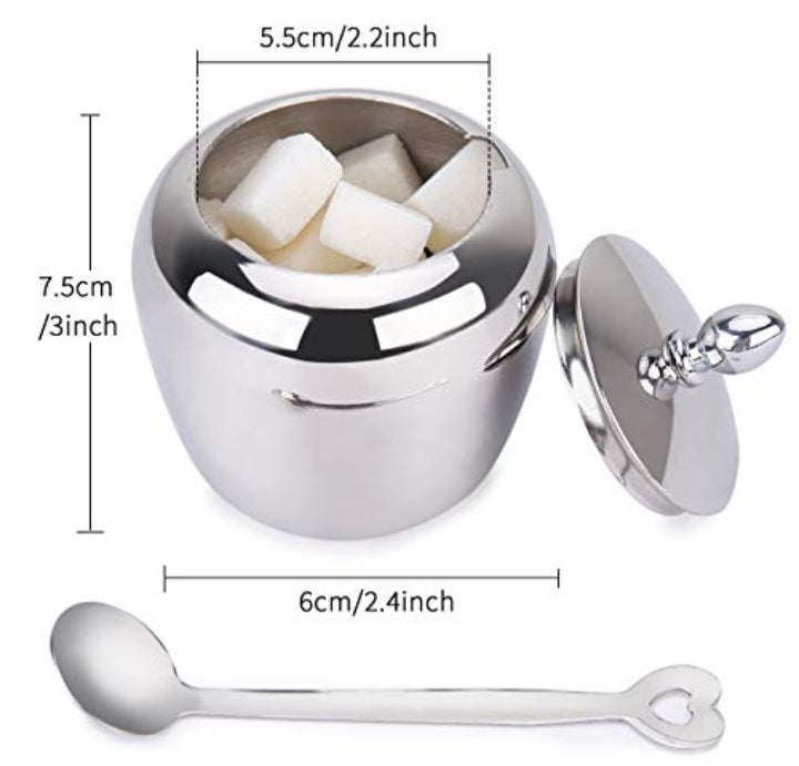 Stainless Steel Heavy Sugar Dish