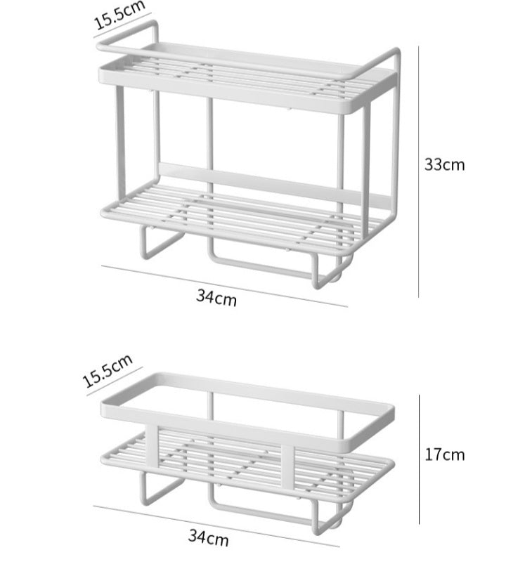 Punch Free Toilet Water Tank Rack