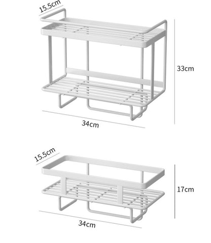 Punch Free Toilet Water Tank Rack