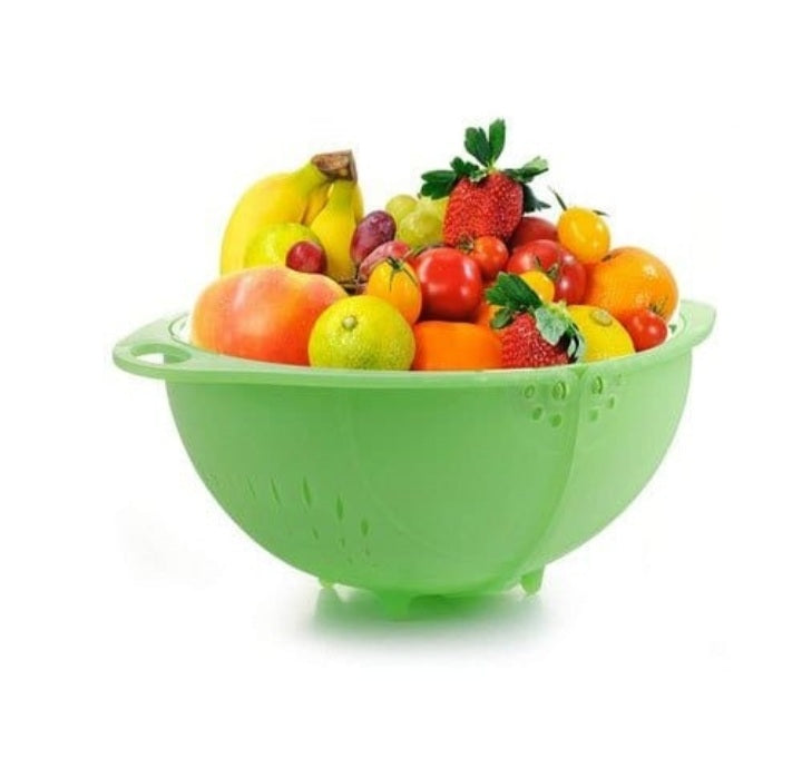 Multipurpose Basket For Fruits with Drainer And Cover