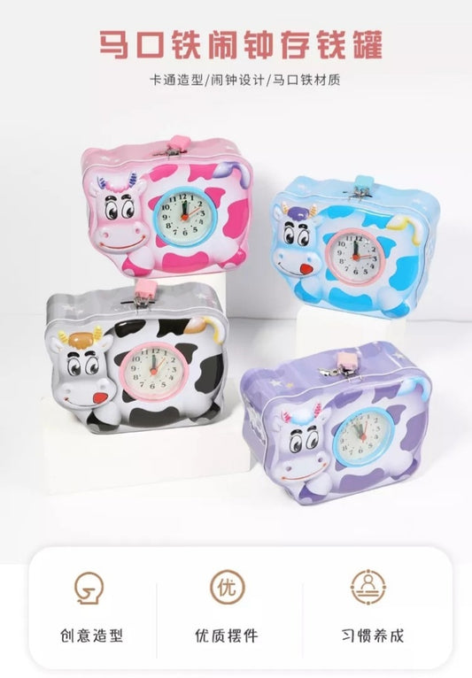 Kids Creative Piggy Banks with Clocks