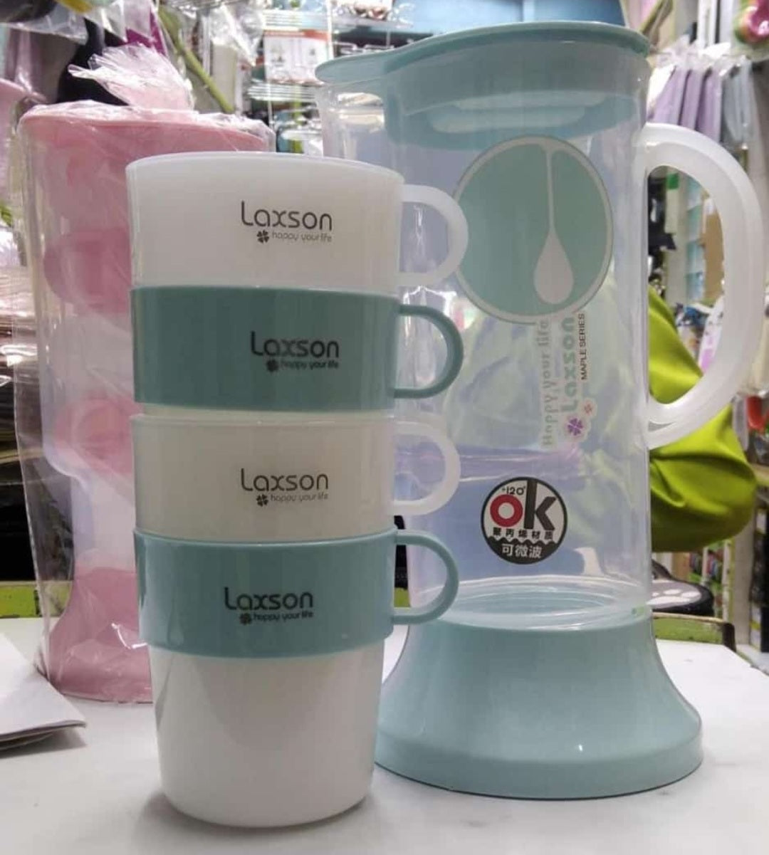 5 In 1 Coloured Plastic Jug Set