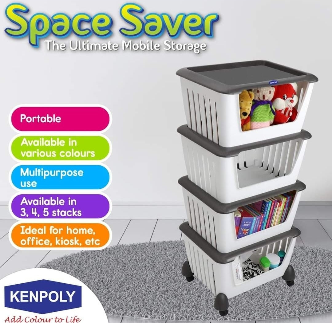 Space Saver 4 Stack Trolly