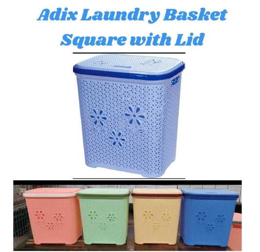 Laundry Basket with Lid Square