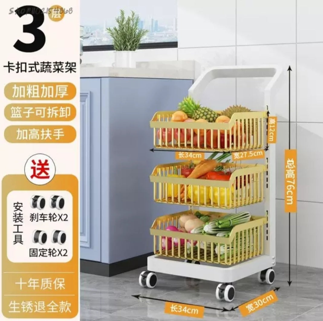 Multilayer Multifunctional Storage Rack