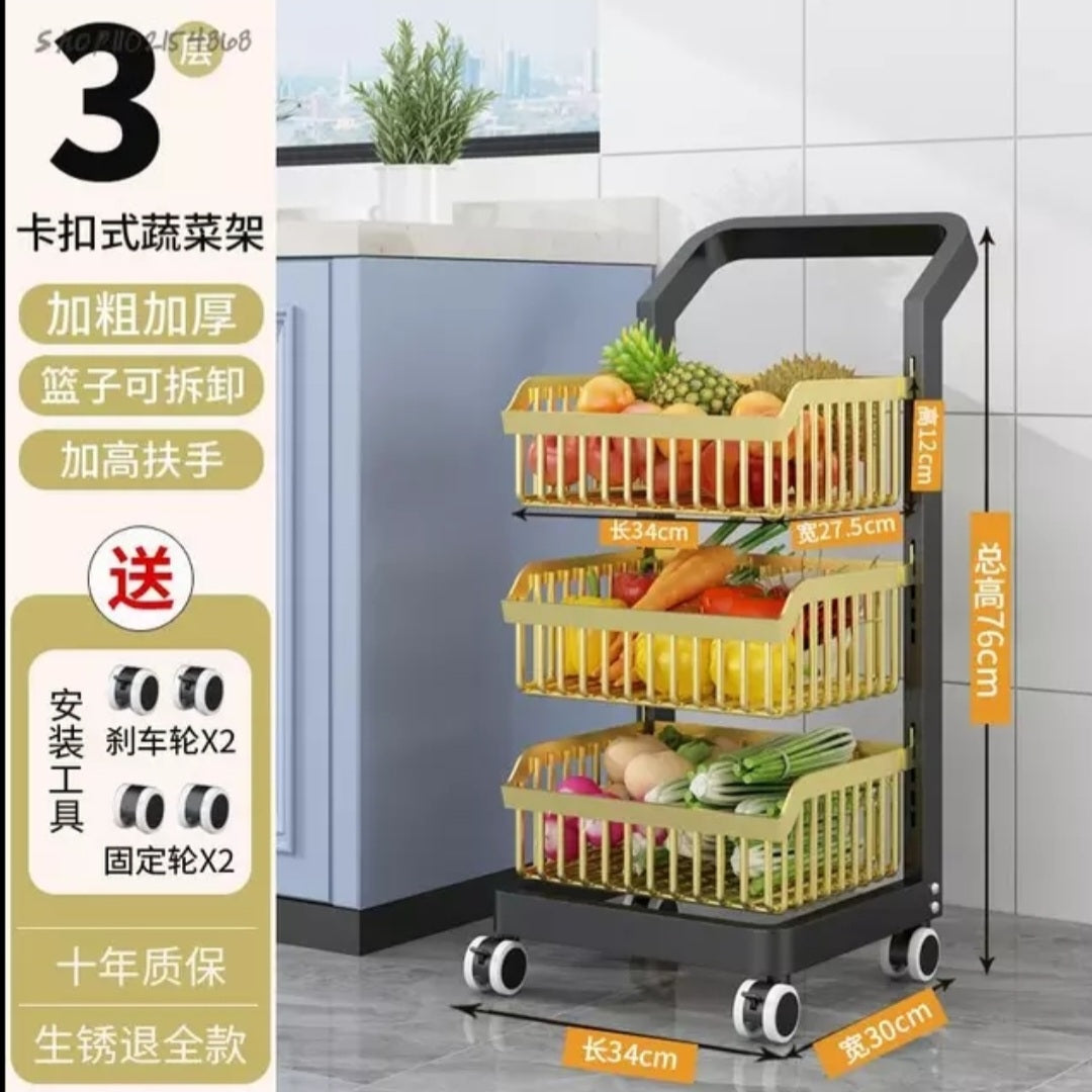 Multilayer Multifunctional Storage Rack