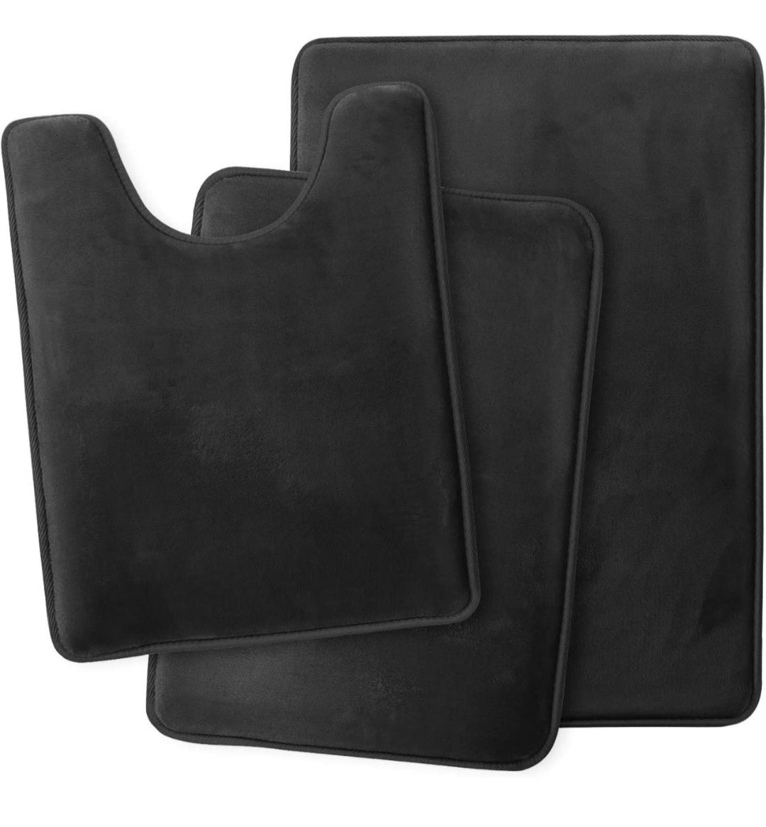 Memory Foam Bath Mat Set for Bathroom
