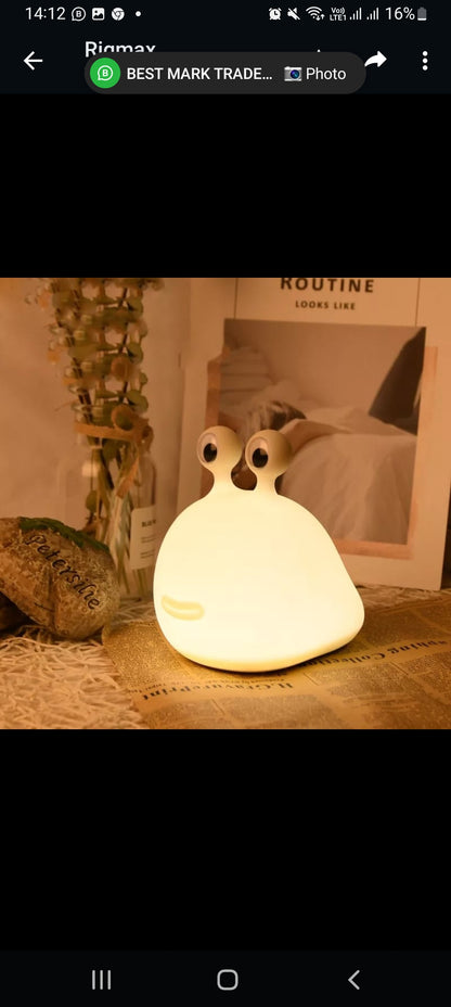 Cartoon Slug Sleeping Bedroom Lamp light