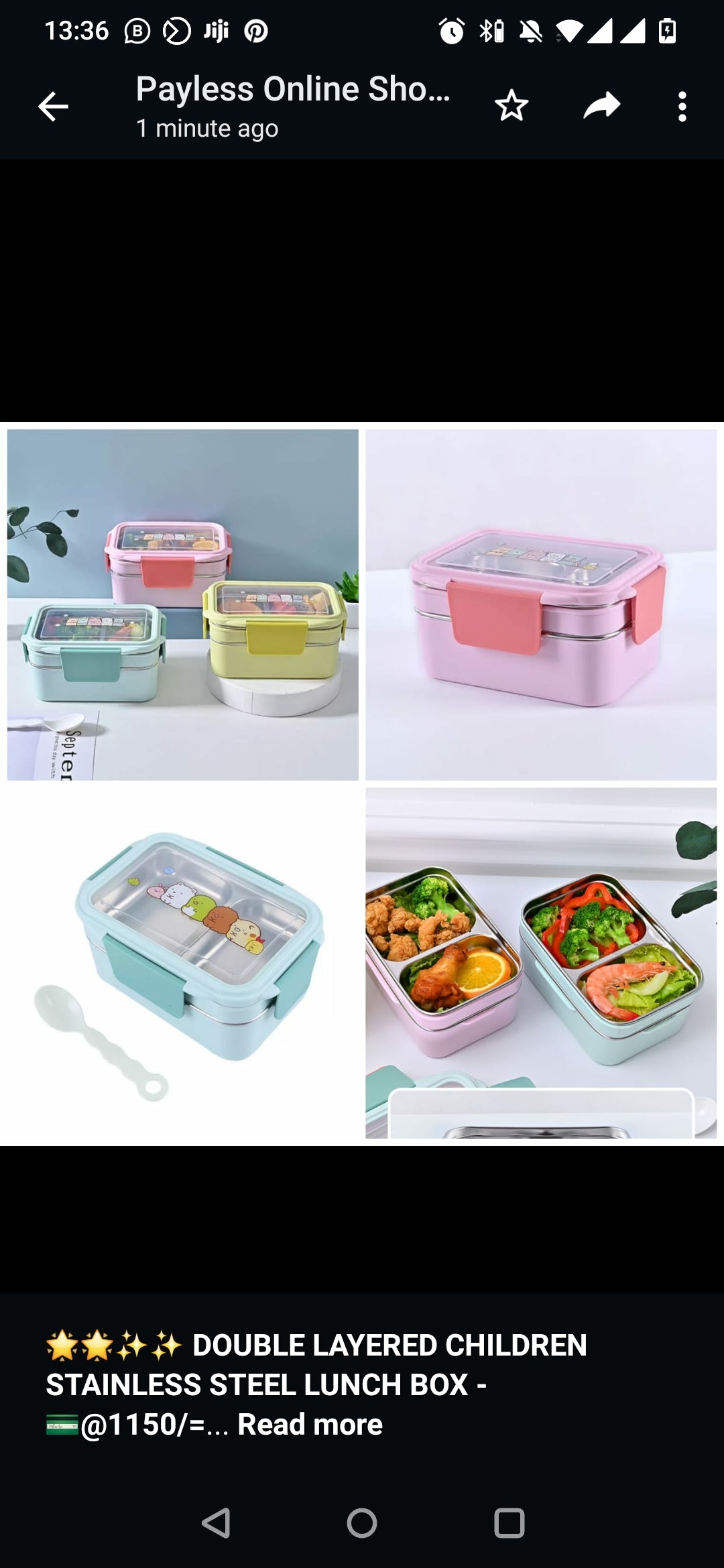 Double Layered Stainless Steel Lunch Box