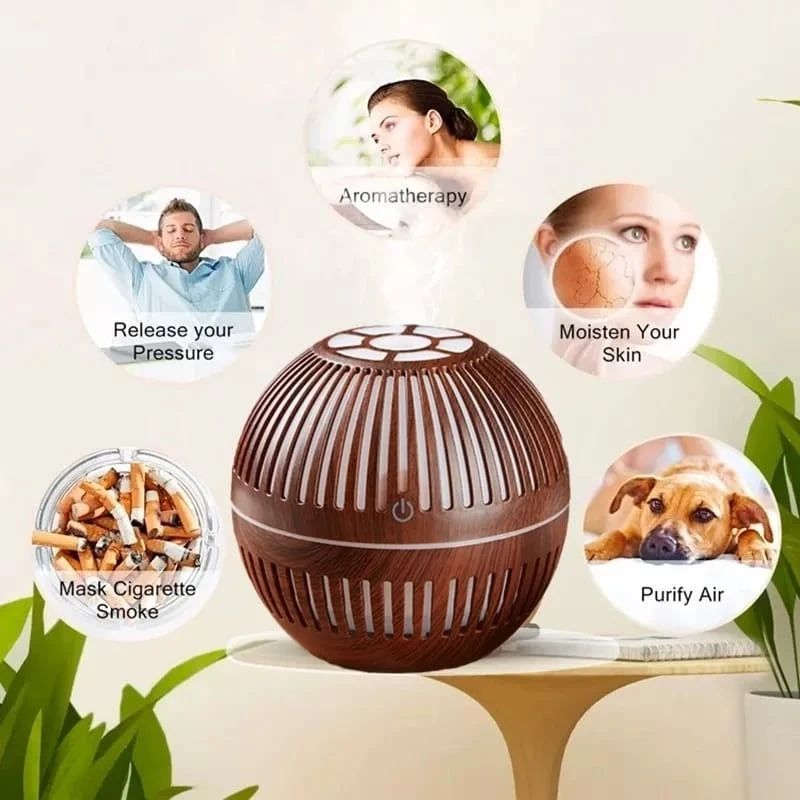 Wood Grain  Air Diffuser  Humidifier