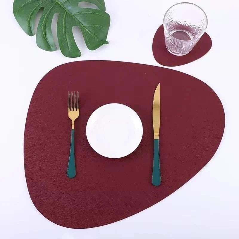 12Pcs Leather Placemats
