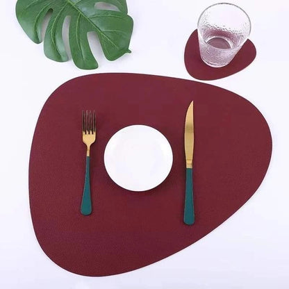 12Pcs Leather Placemats