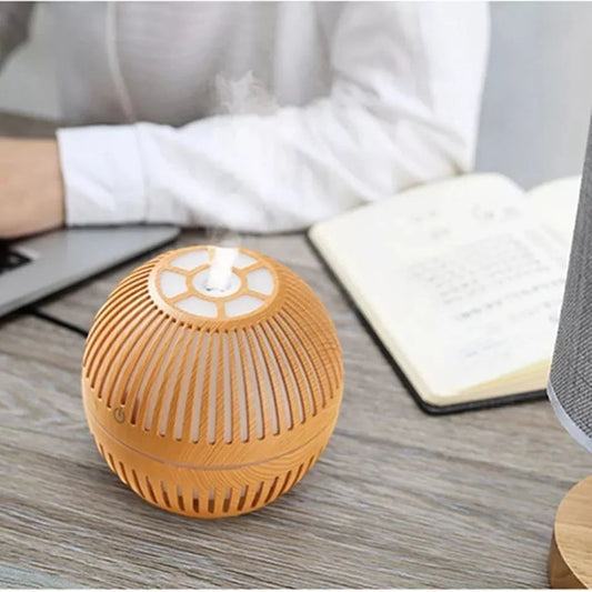 200Ml Aromatherapy Diffuser  Humidifier Wood Grain