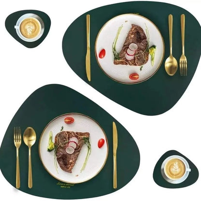 12Pcs Leather Placemats