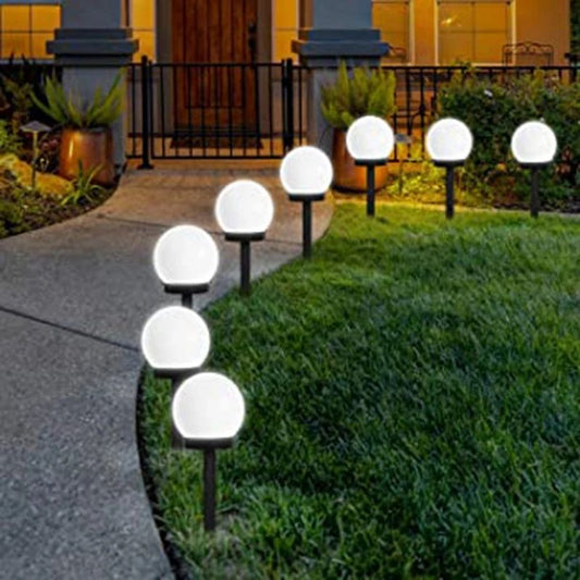 6Pcs Outdoor Ball Solar Garden Lights