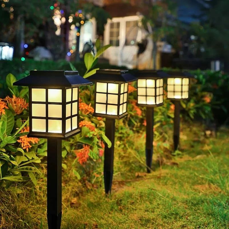 6 Led Solar Garden Lights BalckNov