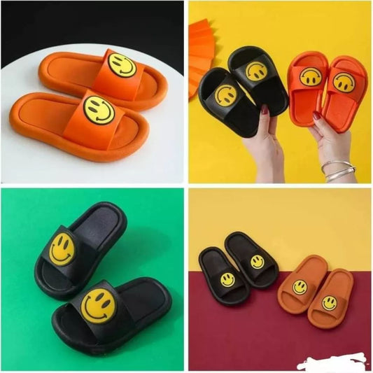 New Kids Cartoon Cute Smiley Indoor Slippers