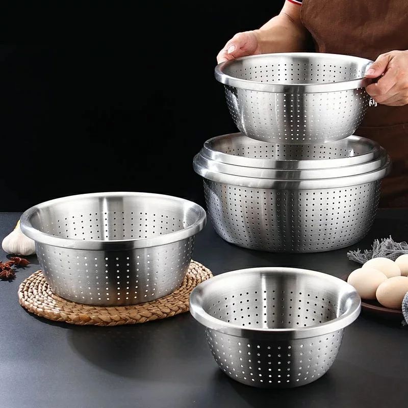 Stainless Vegetable Washing Basin/ Collander