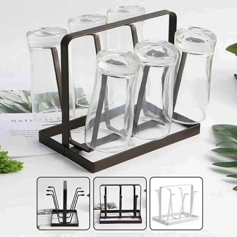 Metallic Water Glasses Holder