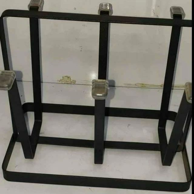 Metallic Water Glasses Holder