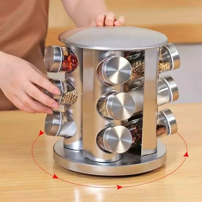 12pc Spice jar and  Stand