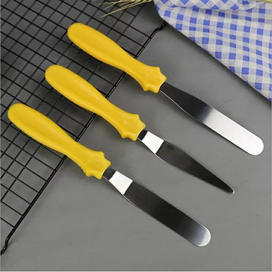 3Pcs Stainless Pallette Steel Butter Knife