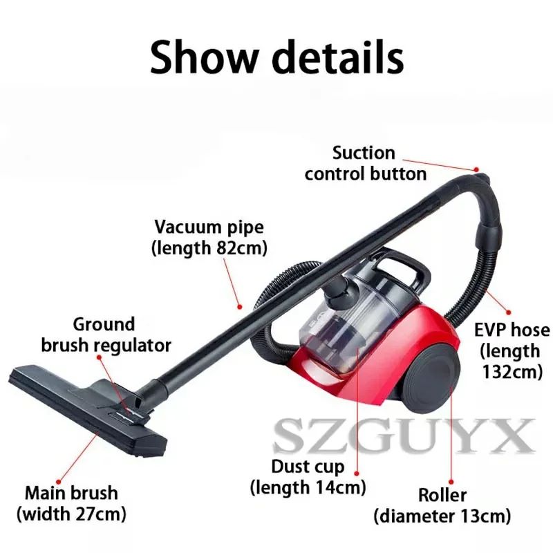1000W-2Litre Household Vacuum Cleaner