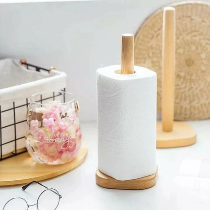 Wooden Bamboo Kitchen Towel Rack