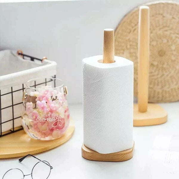 Wooden Bamboo Kitchen Towel Rack