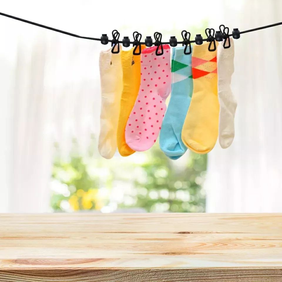 Portable Windproof Stretchy Clothesline