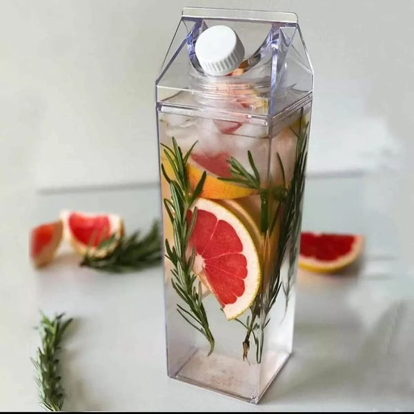 Acrylic milk water bottle