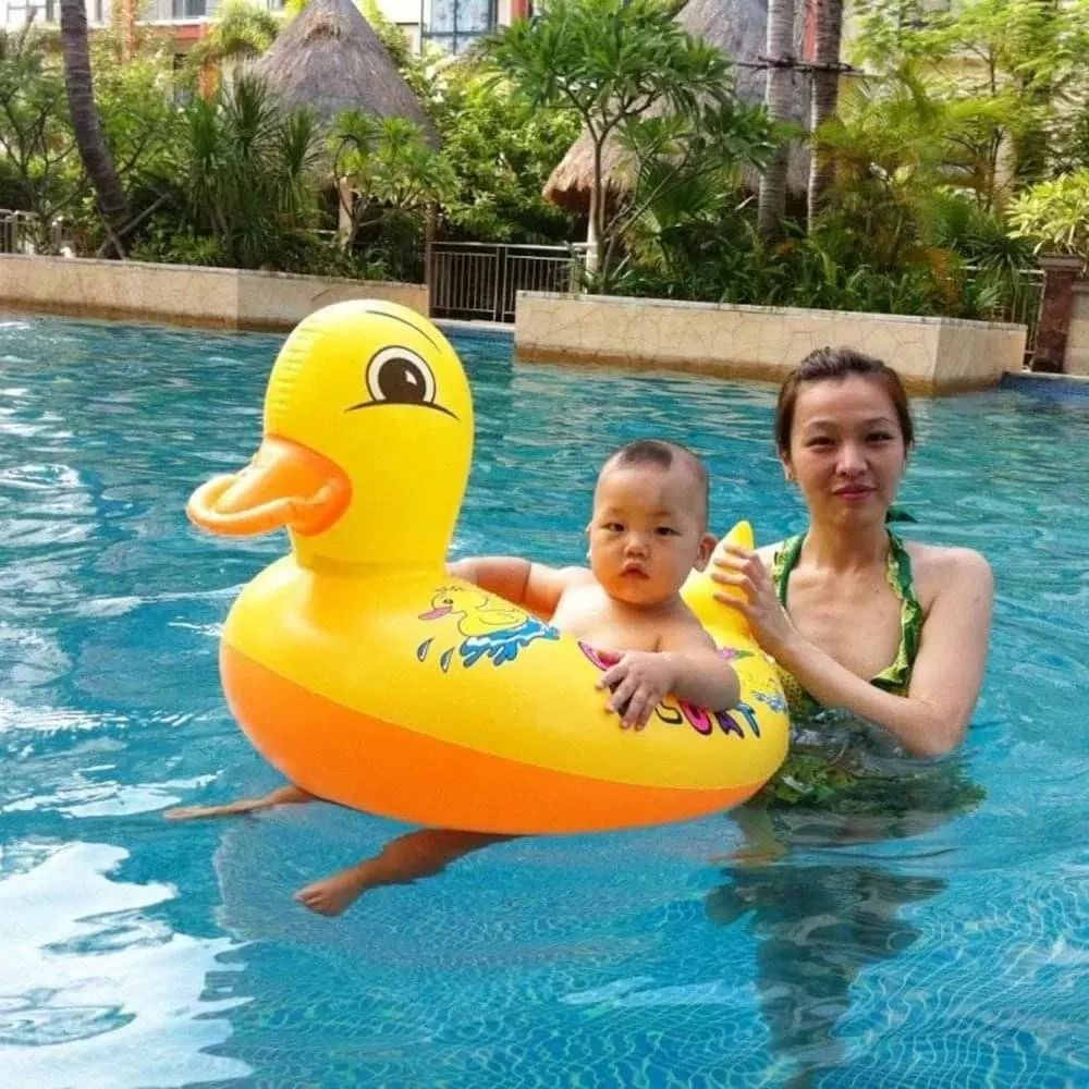 Duck Inflatable Swimming Ring Floater plus Pump