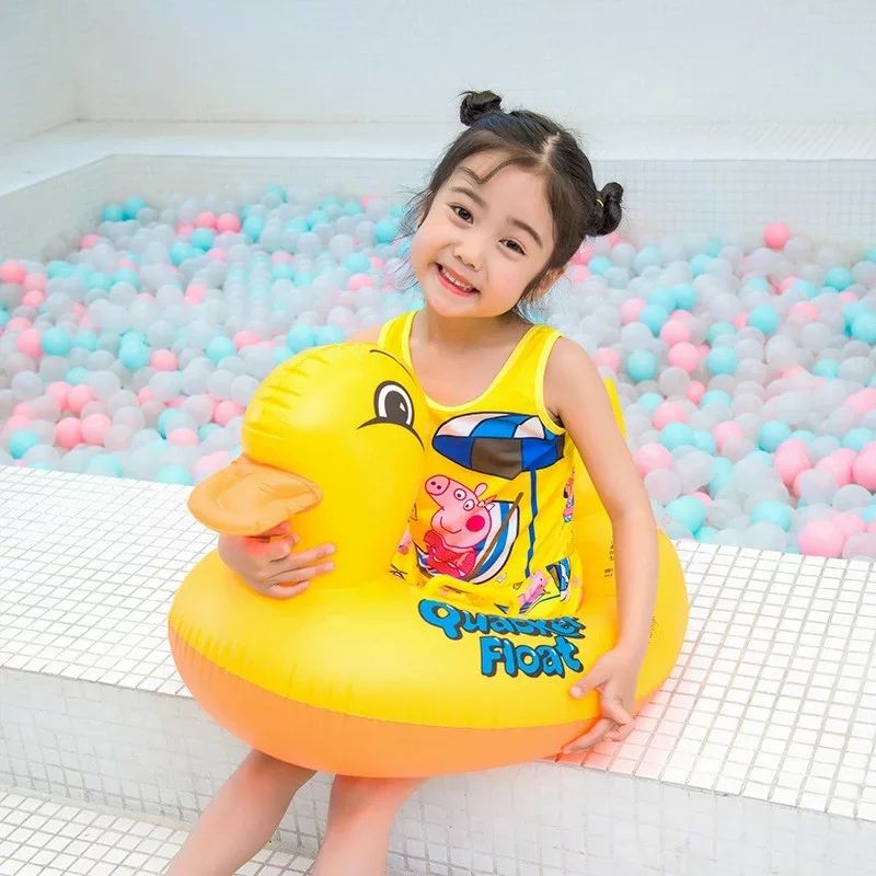 Duck Inflatable Swimming Ring Floater plus Pump