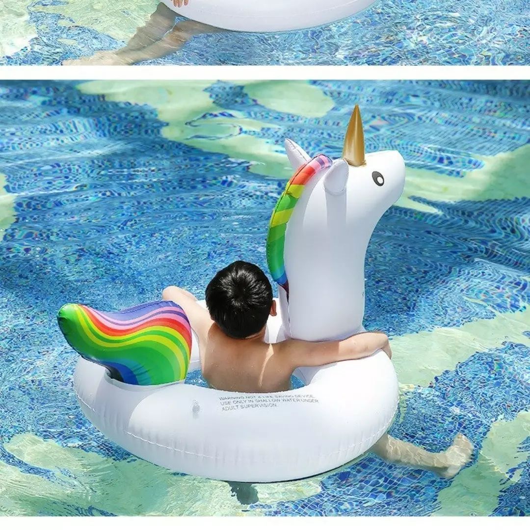 Duck Inflatable Swimming Ring Floater plus Pump