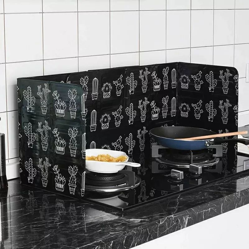 Kitchen Aluminium Foil Frying Pan Oil Splash