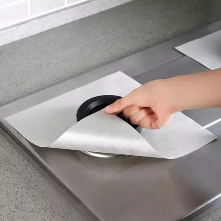 4Pcs Reusable Gas Burner Protectors