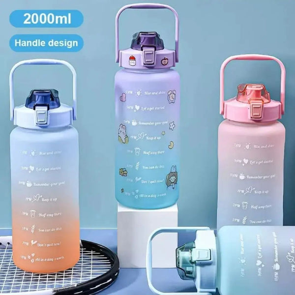 2L Motivational Water Bottle