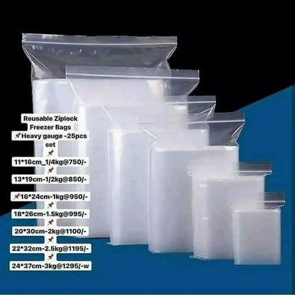 Assorted Reusable Freezer Bags