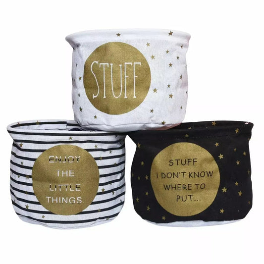 Cotton and linen sundries basket