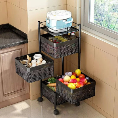 Kitchen vegetable Rotating Rack