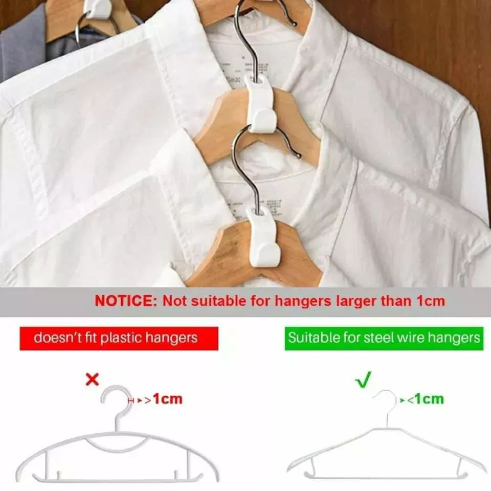 10Pcs Mini Clothes Hanger Connector