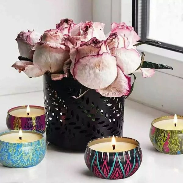 Scented Soy Wax Candle Set 4 Pieces