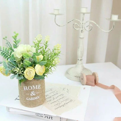 Hydrangea Flowers with Vase