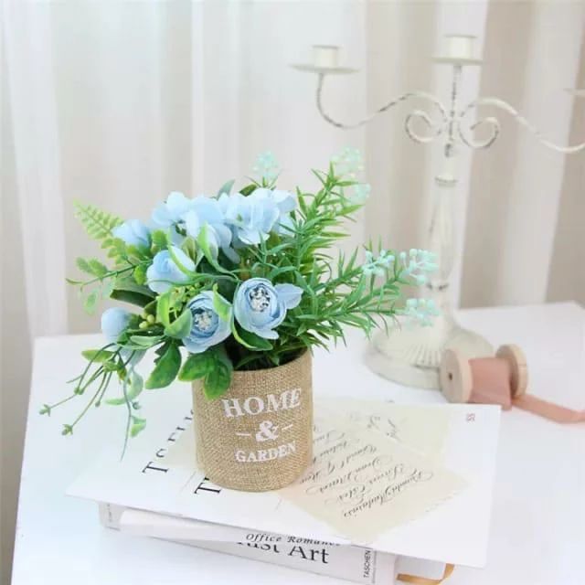 Hydrangea Flowers with Vase