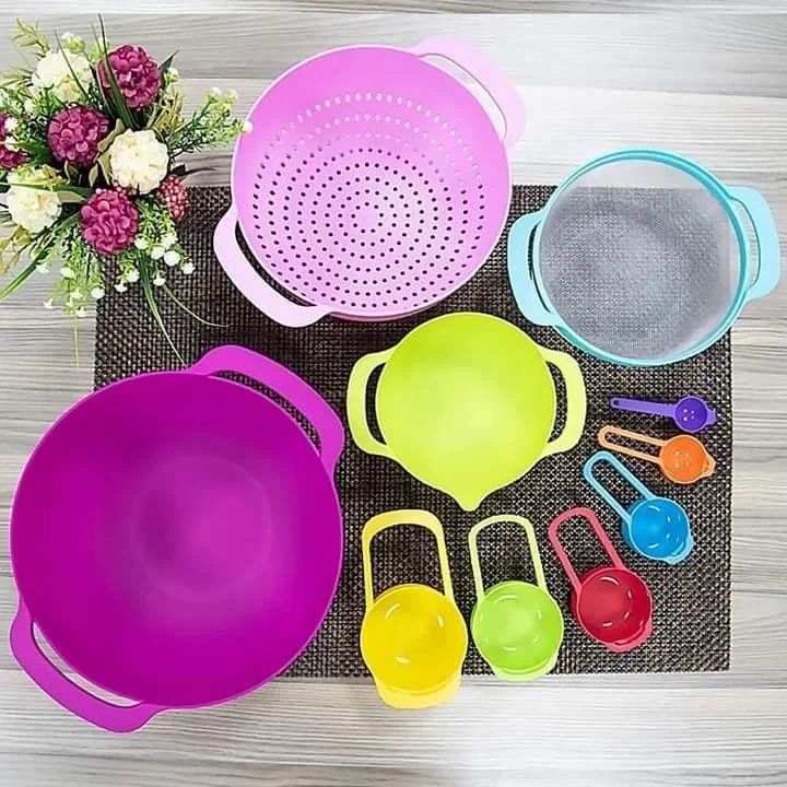 10Pcs Mixing Bowls with measuring cups