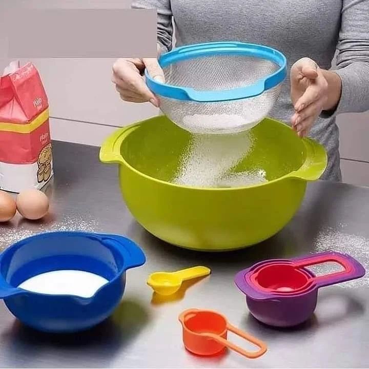 10Pcs Mixing Bowls with measuring cups