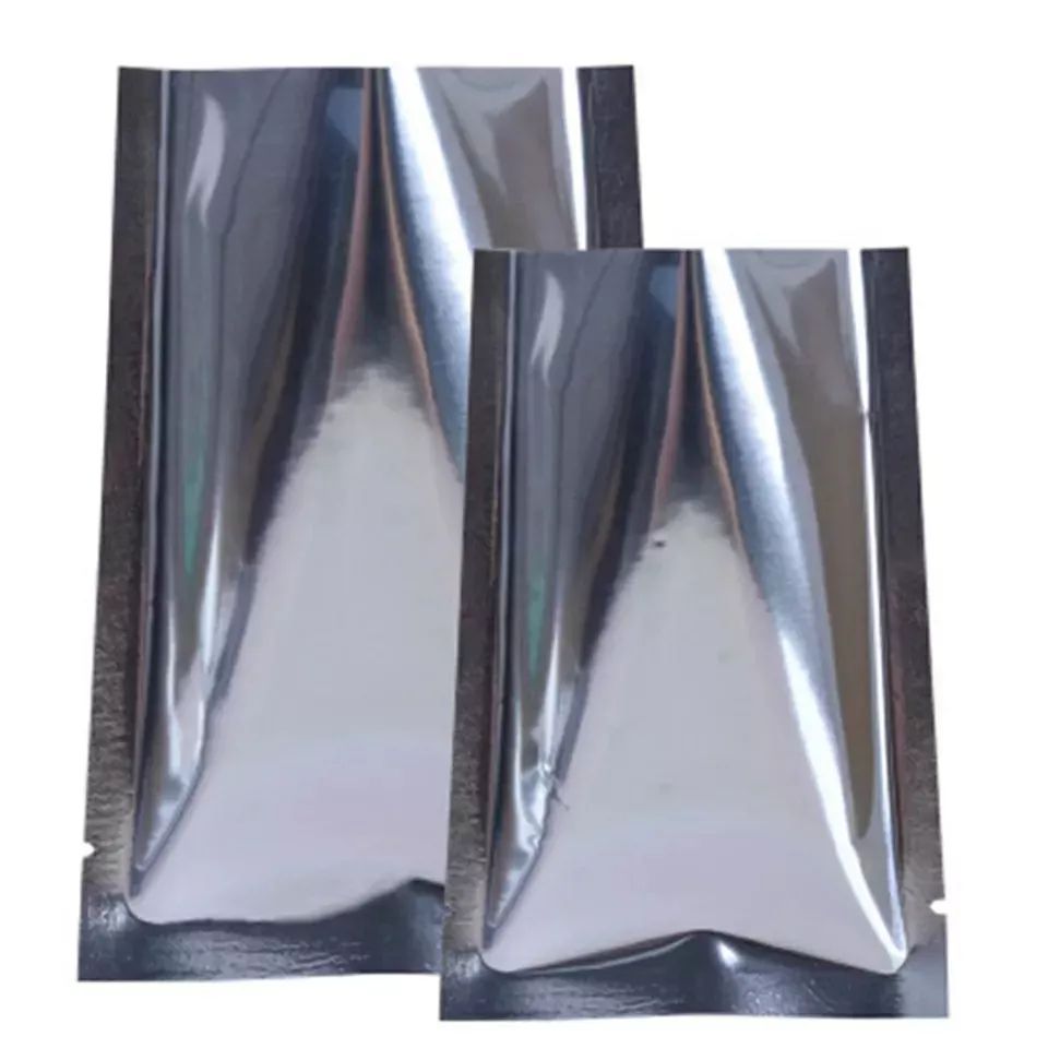 Silver Aluminium Mylar Foil Storage Bags-100pc