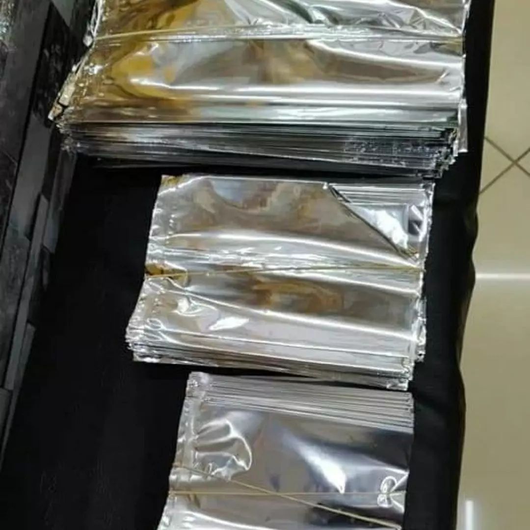 Silver Aluminium Mylar Foil Storage Bags-100pc