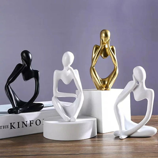 Thinker Statue Abstract Figure Sculpture